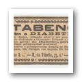 Recorte de jornal com artigo intitulado “Metabeno – Específico contra a Diabetes”