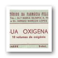 Rótulo de "Água Oxigenada"