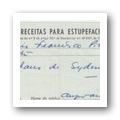 Receita para estupefacientes do Dr. Augusto Arlindo Cancela de Amorim