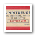 Rótulo de "Spiritueuse - Convent Vert"