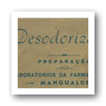 Rótulo de "Desodorizante"
