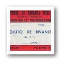 Rótulo de "Soluto de Rivanol - a 1%"