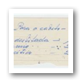 Apontamento para a realização do preparado para o Cabelo
