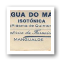 Rótulo de "Água do Mar Isotónica (Plasma de Quinton)"