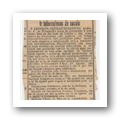 Recorte de jornal com artigo intitulado “A mais importante das descobertas anti-tuberculosas do século”