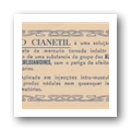 Rótulo de "Cianetil"