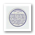 Rótulo de "Calicida"