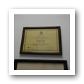 Fotografia do Certificado de louvor à Farmácia Senos