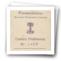 Carteira Profissional do Sindicato Nacional dos Farmacêuticos 