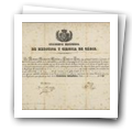 Diploma de Sócio Académico Correspondente da Academia Nacional de Medicina e Cirurgia de Cádiz atribuído a José Dionísio Correia