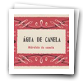 Etiqueta para recipiente com Água de Canela