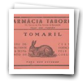 Rótulo para embalagem de Tomaril, especialidade para doenças de pele dos coelhos