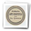 Etiqueta de pomada para tratamento de herpes