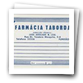 Etiquetas retangulares da Farmácia Taborda