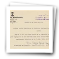Correspondência trocada com o Sindicato Nacional dos Farmacêuticos