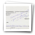Recibo de pagamento de quotas da Ordem dos Farmacêuticos