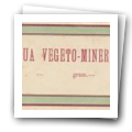 Etiqueta para Água Végeto-mineral
