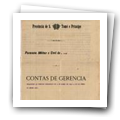 Contas de Gerência da Farmácia Militar e Civil de S. Tomé da Província de S. Tomé e Príncipe