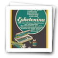 Folheto publicitário da especialidade farmacêutica "Ephetonina" 
