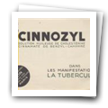 Folheto publicitário da especialidade farmacêutica “Le Cinnozil”