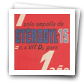 Folheto publicitário da especialidade farmacêutica “Stérogyl-15”