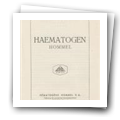 Folheto publicitário da especialidade farmacêutica “Haematogen Hommel”