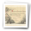 Diploma de Sócio Honorário da Sociedade de Farmácia de Anvers  atribuído a Joaquim José Alves